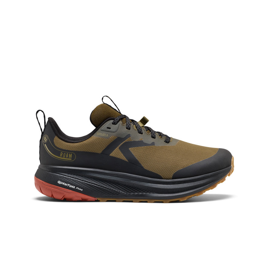 Men's Roam Waterproof Trail Running Shoe  |  Dark Olive/Burnt Brick
