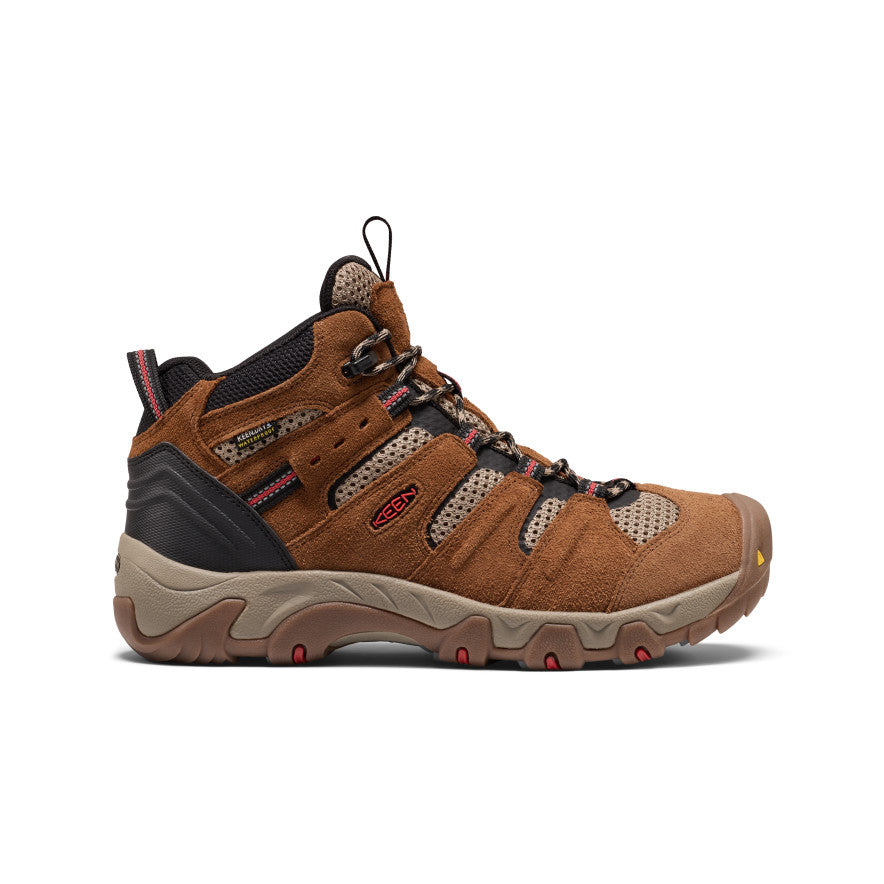 Men's Koven Waterproof Hiking Boot  |  Bison/Mars Red