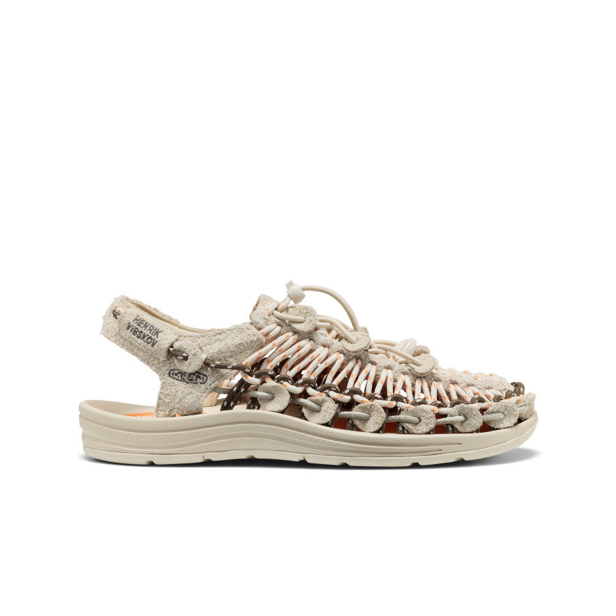 All Gender UNEEK Leather Henrik Vibskov Sneaker  |  Tangerine Cream