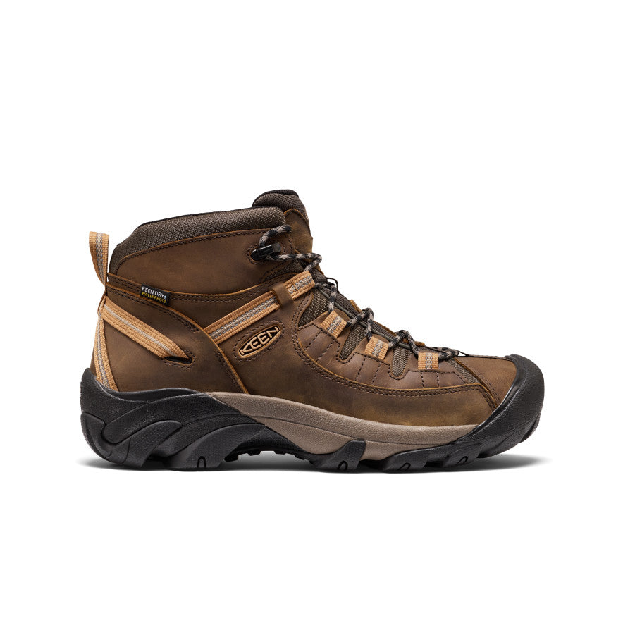 Men's Targhee II Mid Waterproof Hiking Boots  |  Black Olive/Chipmunk