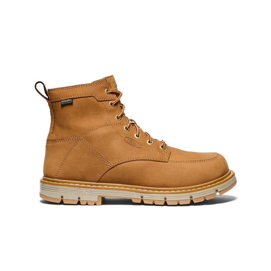 Men's San Jose 6 Waterproof 90掳 Heel Boot (Soft Toe)  |  Bistre/Gum